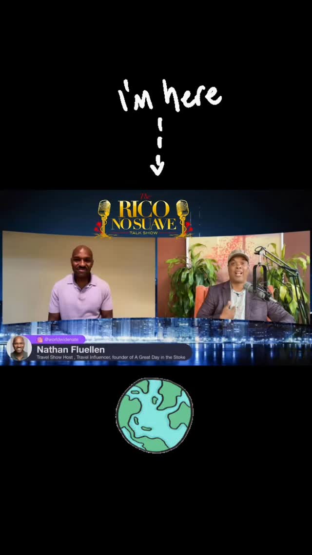 What a great interview this evening on the Rico No Suave Show! I was so inspired from World Wide Nate that has traveled over 85 countries and is a professional Surfer and teaches the youth how to surf as well! Daleee

If you missed the Interview watch it by clicking on the link in our bio!
 
#adventurer #talkshow #surfer #worldwide