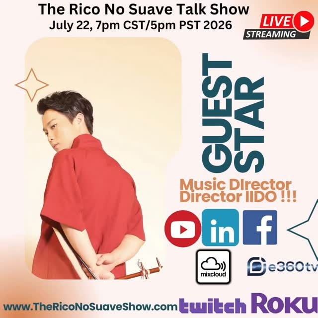Oye mi gente! You dont want to miss show. Direct from  Korea iido song the music director will join us  and you don't want to miss this interview! This Wednesday 7pm cst and 5pm pst!  Daleee!

Follow and subscribe on YouTube by clicking on the link in my bio! 

#talkshow #interview #musicians