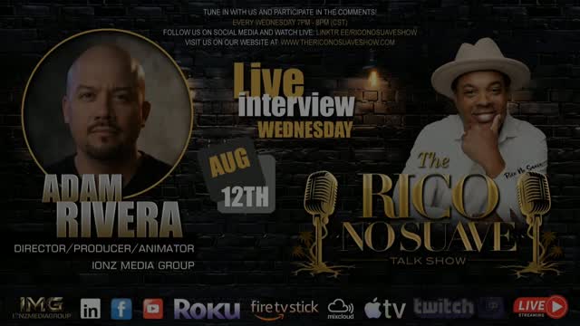 Chicago's very own Film Executive , Director and Producer Adam Rivera will be on show this  Wednesday 7pm CST and 5pm PST. This is a great interview you dont want to miss! Dalee

****Guest Alert August 12 ***

Born in Puerto Rico and raised in Chicago’s Little Italy, Adam Rivera’s entry into the entertainment industry was sparked by a chance encounter. As a youth in the mid-1980s, Adam was inspired by his neighbor, the late legendary actor Dennis Farina. This early exposure to the mechanics of Hollywood turned into a firsthand education in 1986 when the TV series Crime Story transformed his neighborhood into a living set. By 1989, Adam’s passion transitioned into professional experience. He was invited to assist on the set of the Academy Award-winning film Backdraft, working alongside Location Manager Michael Malone and Set Decorator Garrett Lewis. "Being surrounded by high-profile professionals like Ron Howard, Kurt Russell, and Jennifer Jason Leigh at such a young age inspired me to pursue the industry at the highest level," Adam recalls.

Follow Adam @ionzmedia

Watch live with options by clicking on the link in our bio

#djlife #talkshow #film  #director