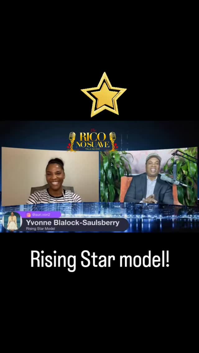 Oye Mi Gente! What a great show to start off the year with on the Rico No Suave show tonight! We want to thank you all for tuning into the show as we had a pleasure to interview a rising star Model Yvonne Blalock-Saulsberry! Let's go Dalleee!

Missed the interview click the link in our bio 

#talkshow #funtimestogether #newyear2026 #modeling