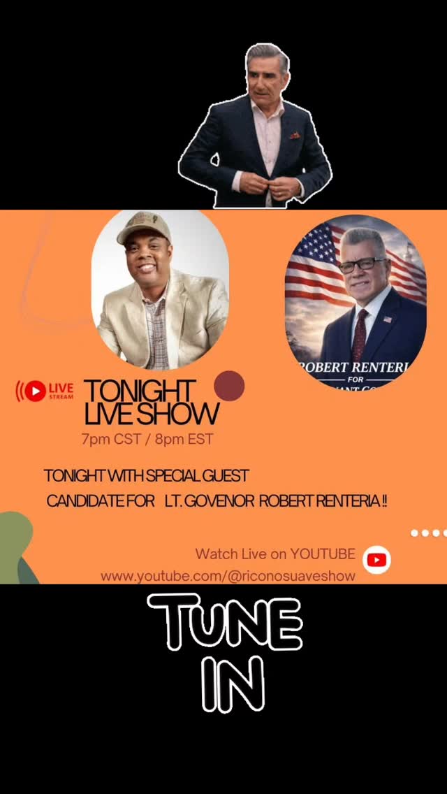 Esta Noche Mi Gente! Normally we don't indulge into politics but tonight we talk about how this candidate is running for Lt. Govenor  of Illinois and what he will do if he wins to help Illinois get better as a state overall. We go deep into it tonight! Show your love as I interview Robert Renteria! Daleeee!

Show your love an subscribe to the Youtube channel and participate by clicking on the link in our bio! 

#Illinois #politics #helpingothers #GrowingTogether #talkshow