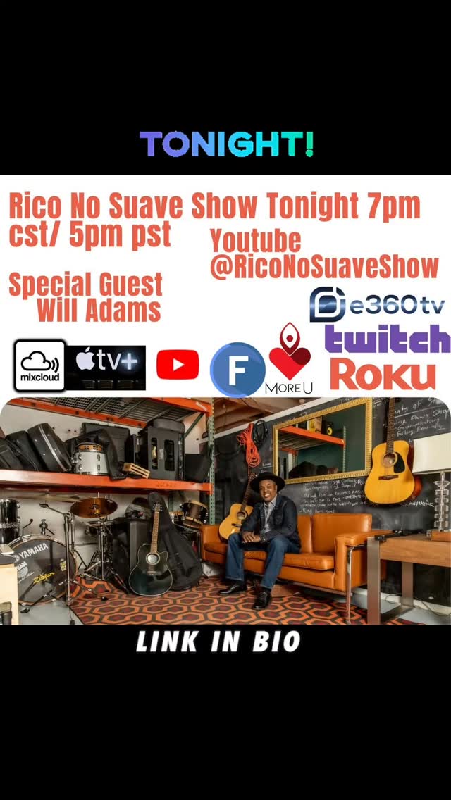 Oye Mi Gente! Get ready for tonight! We have the Filmmaker Chicago's very own Will Adams  on the show at 7pm cst and 5pm pst! Get ready to tune! Daleee!

Go Youtube Live with us by clicking on the link in our bio 

#talkshow #filmmaker #show #movies