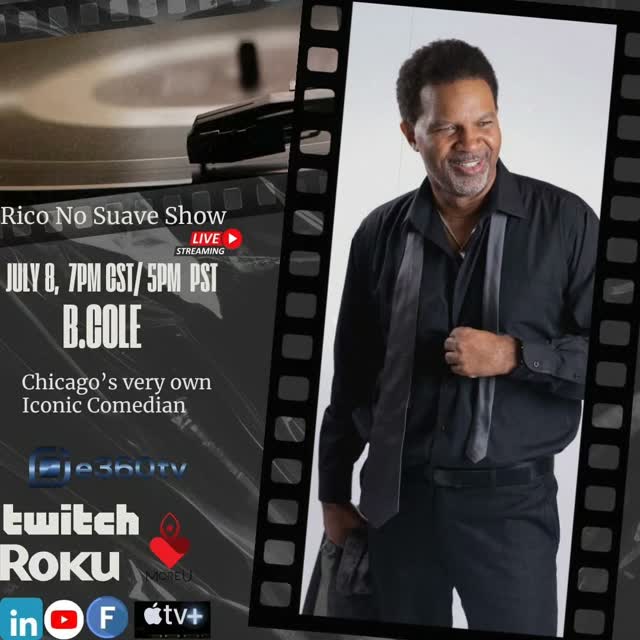 Hope you are doing well! We are back this Wednesday for a great show as we have Chicago's very own Iconic Comedian B.Cole on the show at  7pm cst and 5pm pst!  Make sure to tune in! Daleee! 

****Guest Alert July 8 ***

Blowing in from the Windy City, B. Cole is a comedian, actor, writer, director, and producer with a career spanning over three decades. He made his television debut in 1992 on BET’s Comic View, hosted by D.L. Hughley, and went on to earn his own one-hour Grandstand

Special on the network in 1994. A founding member of The Second City’s first urban sketch ensemble, Forgotten City, B. Cole also collaborated with fellow Chicago native Deon Cole, contributing sketches to Late Night with Conan O’Brien.

B. Cole has performed nationwide at clubs, colleges, and U.S. military bases, captivating audiences with his sharp, thought-provoking comedy. His internationally recognized piece, “I’m in Love with a Crack Head,” inspired a short film and additional self-produced content available on his YouTube channel BColeFilms. His film credits include writing and starring in “A
Get2Gether” - winner of Best Independent Film at the 2005 Chicago Comedy Awards—and releasing the feature film Heaven on Seven (2022), now streaming on Tubi.

Follow B.Cole  @bcolecomedian

Watch live with options by clicking on the link in our bio

#comedian #talkshow # #laughter
