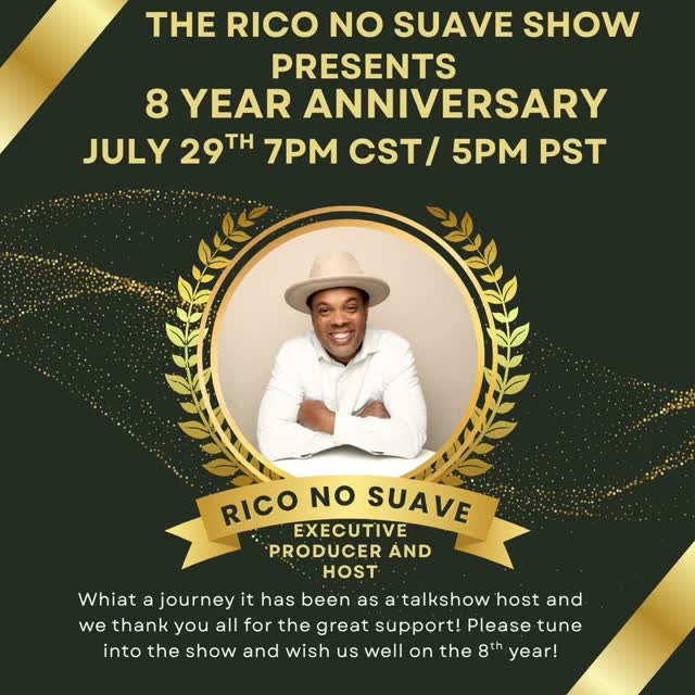 Buen Dia Mi Gente! I am thankful to have been running my talkshow with great people along my journey for 8 years coming up this Wednesday July 29h! Tune into the show at 7pm CST and 5pm PST as I will be celebrating on the show and hope that you all can tune in as well.  Daleee!

Click on the link in my bio and select YouTube channel to watch live

#celebration #talkshowhost #anniversarycelebration