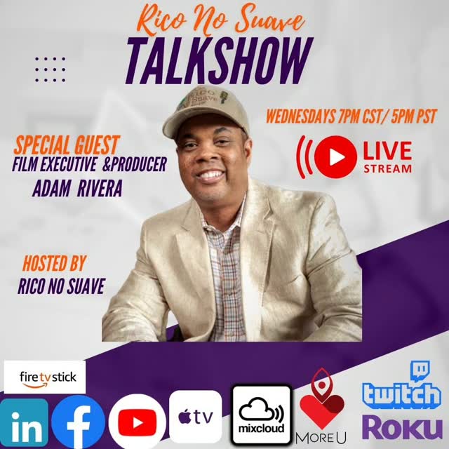Esta Noche Mi Gente! Tune into the Rico No Suave Show at 7pm CST and 5pm PST! We are ready to interview Adam Rivera a fellow Chicagoan doing great things in the Film and Music Industry! Daleee!

Tune in via YouTube by clicking on the link in our bio! 

#TalkShow #filmproducer #musicaenvivo #housemusic